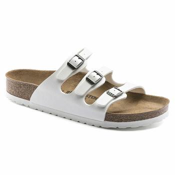 Dámské Florida Birkenstock Birko-flor Bílé | CZ 462LIS